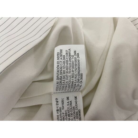 Zara Womens Oversized Blazer XS S White Black Pinstriped 5247/731 NWT - Picture 11 of 14